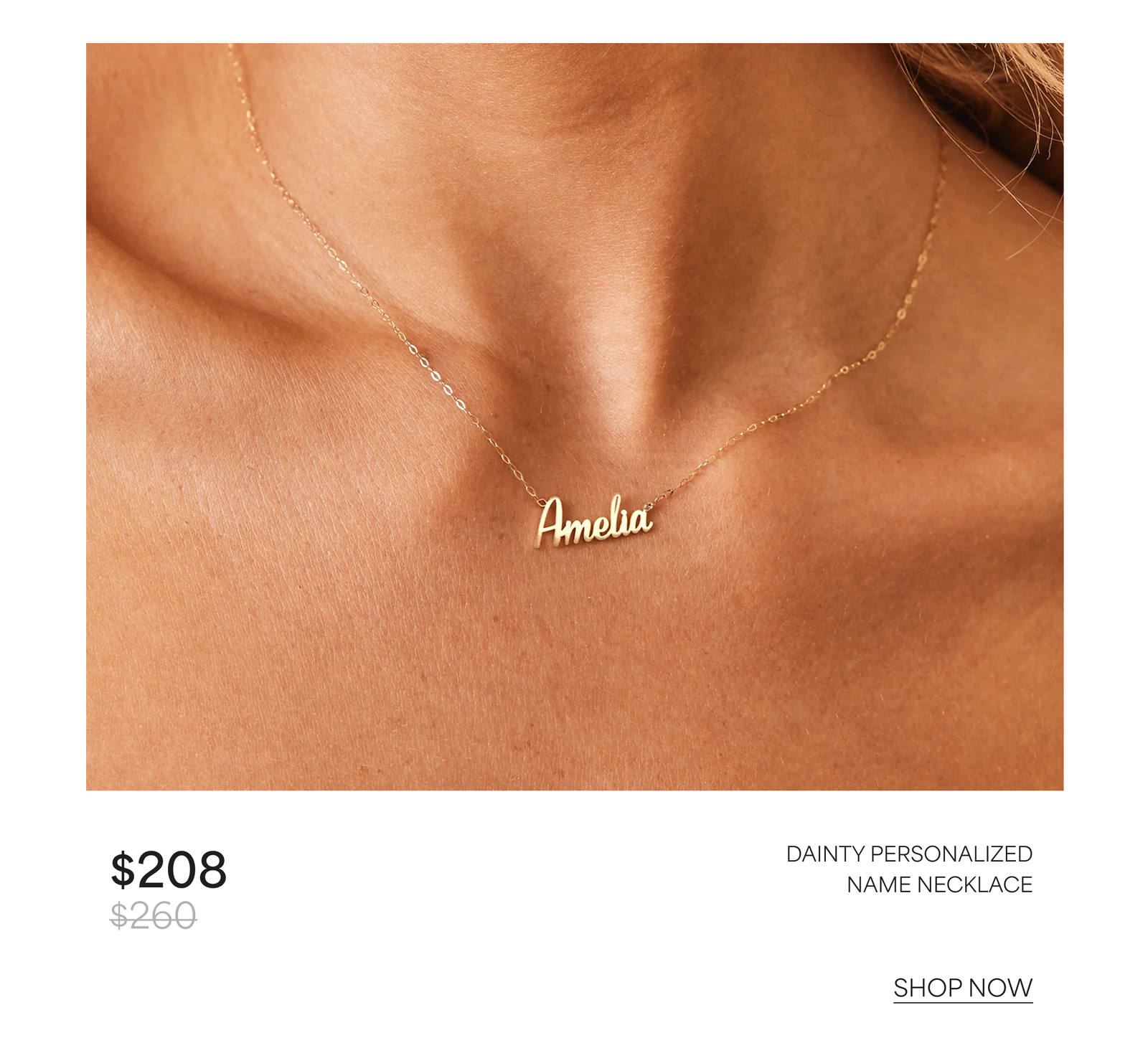 Dainty Personalized Name Necklace