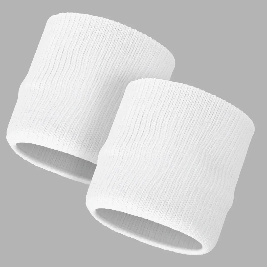 Image of White Drip Wristbands (Pair)
