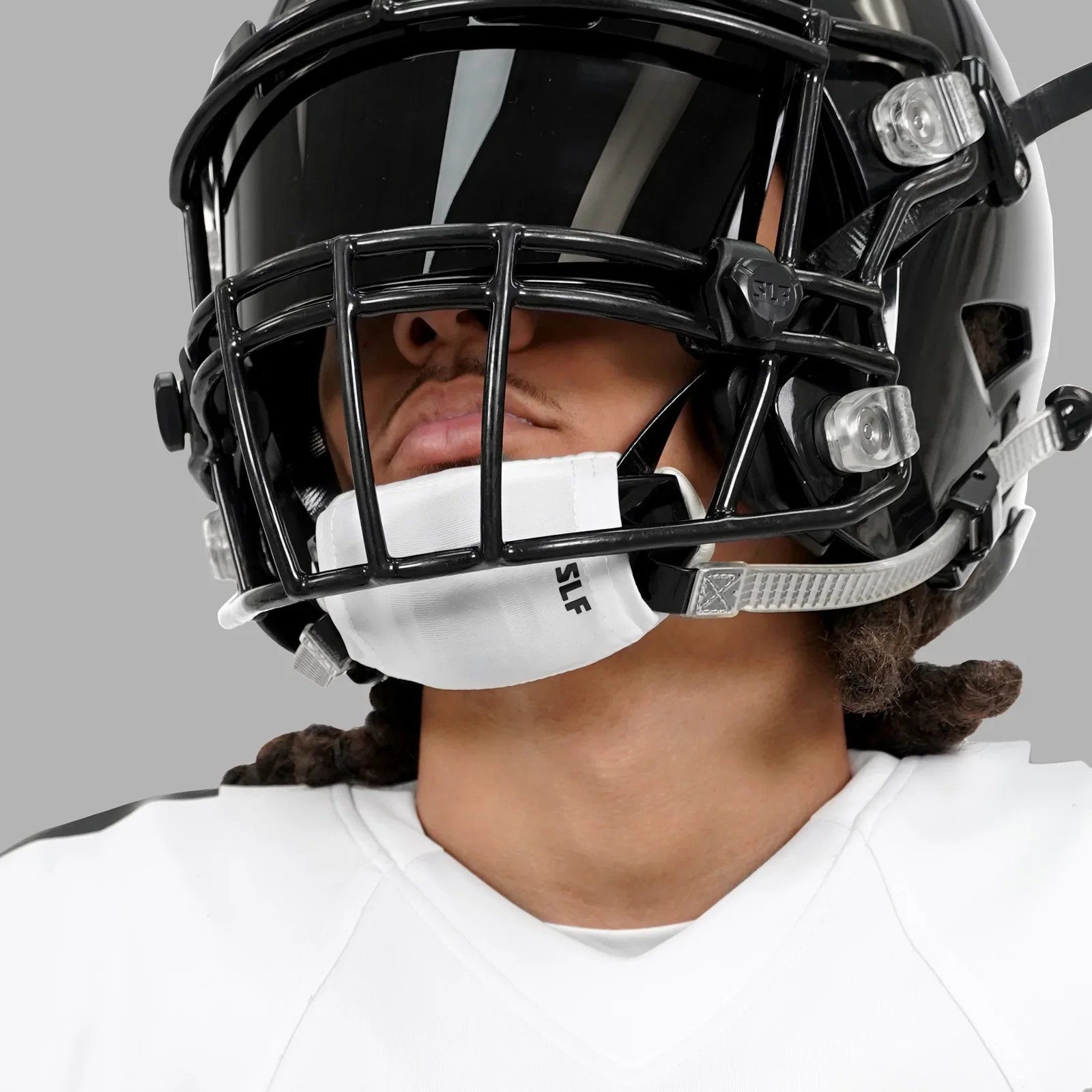 Image of White Chin Strap Cover
