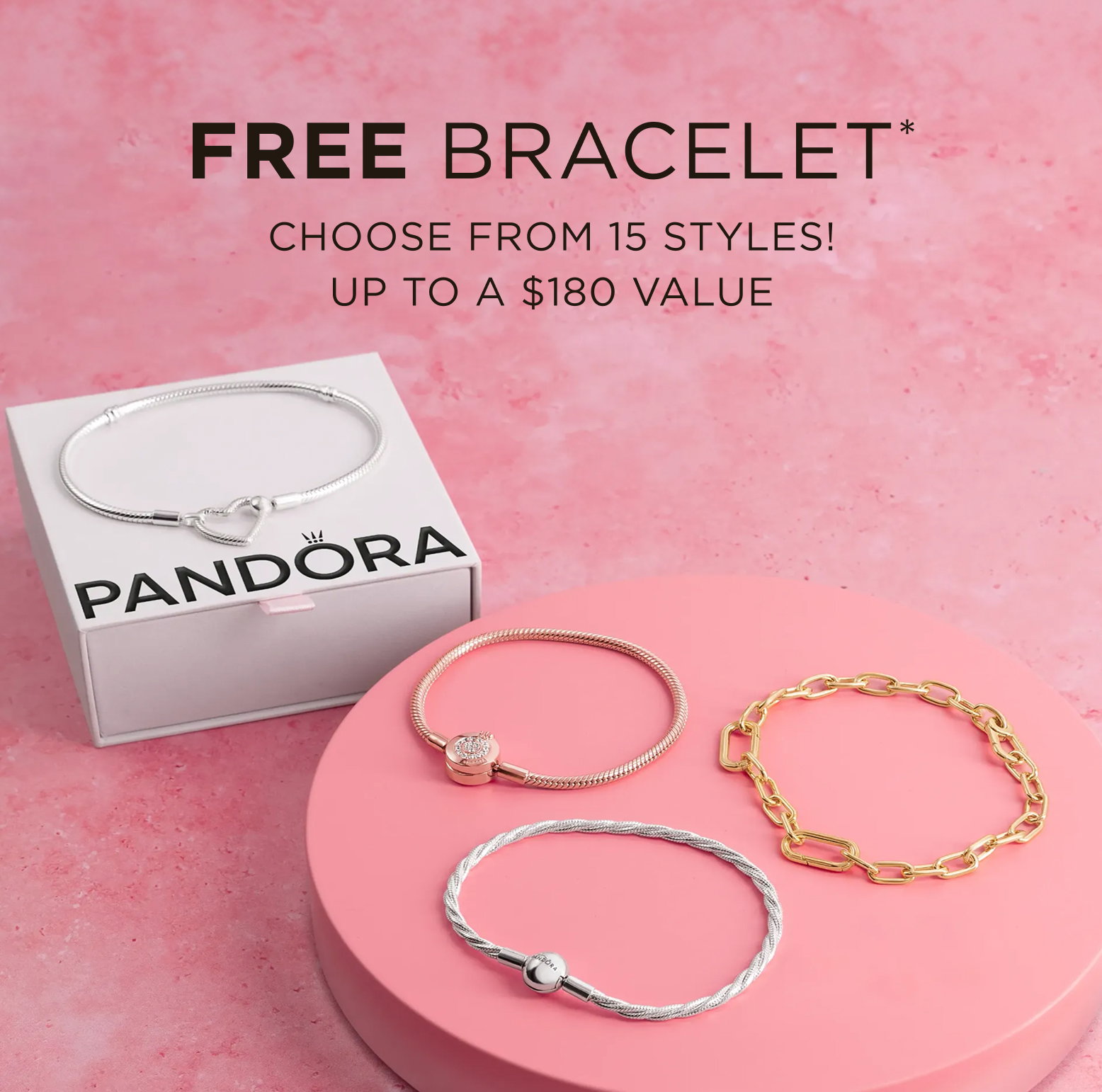 Free bracelet with qualifying spend