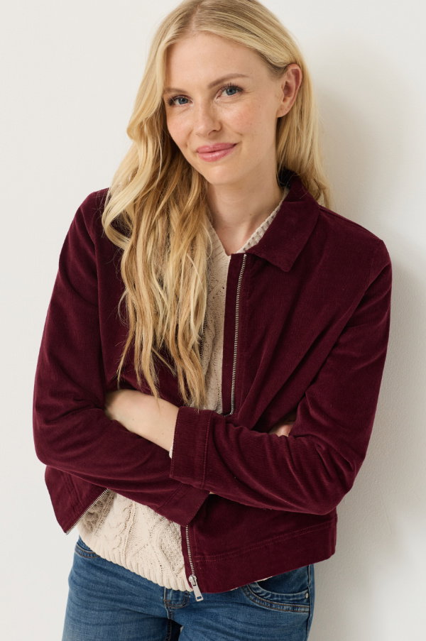Boxy Kurzjacke aus weichem Cord