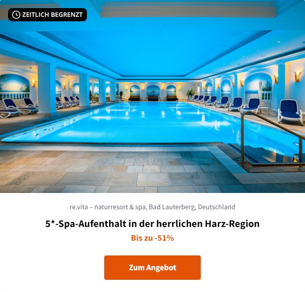 5*-Spa-Aufenthalt in der herrlichen Harz-Region