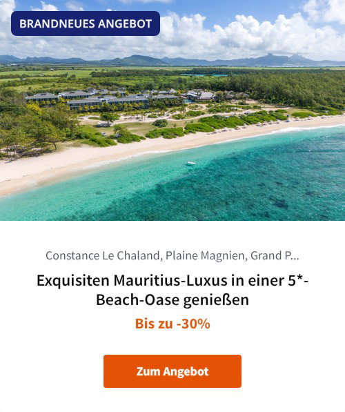 Exquisiten Mauritius-Luxus in einer 5*-Beach-Oase genießen