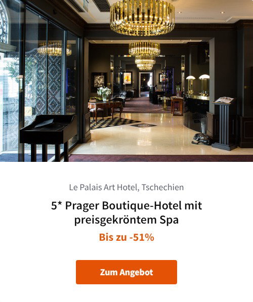 5* Prager Boutique-Hotel mit preisgekröntem Spa