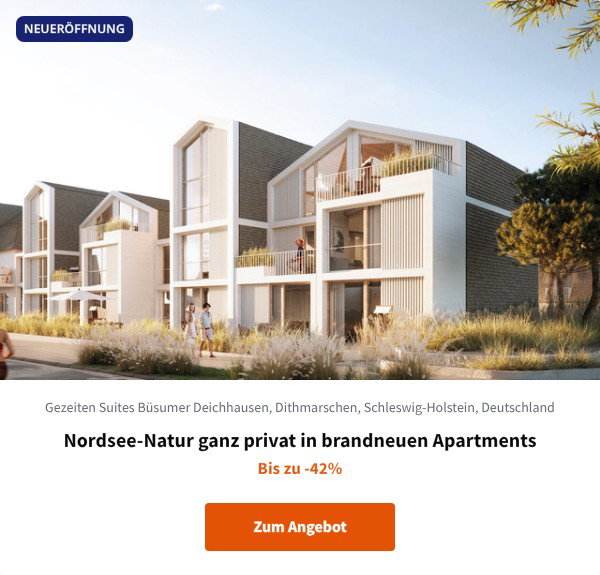 Nordsee-Natur ganz privat in brandneuen Apartments