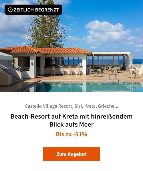 Beach-Resort auf Kreta mit hinreißendem Blick aufs Meer