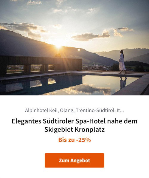 Elegantes Südtiroler Spa-Hotel nahe dem Skigebiet Kronplatz