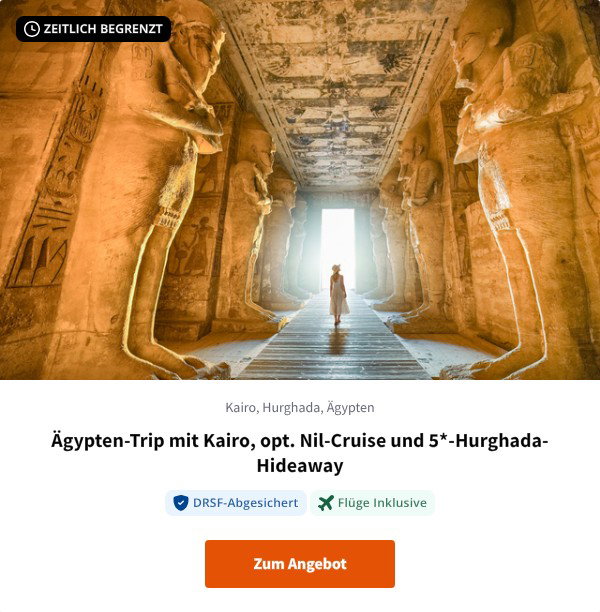 Ägypten-Trip mit Kairo, opt. Nil-Cruise und 5*-Hurghada-Hideaway