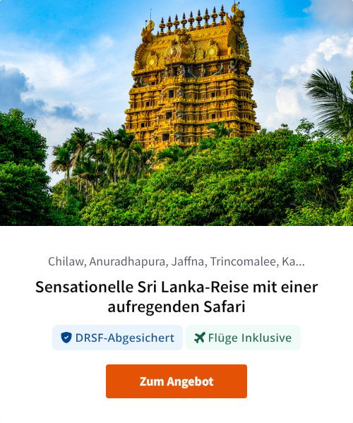 Sensationelle Sri Lanka-Reise mit einer aufregenden Safari