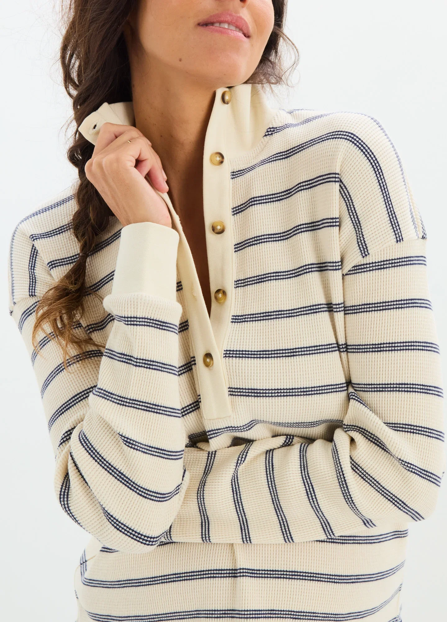 Image of The Emery Waffle Nursing Top