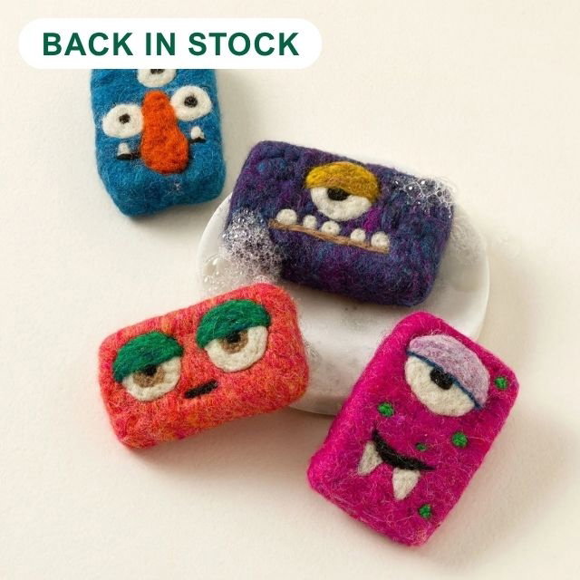 One-of-a-Kind Mystery Monster Felted Soap