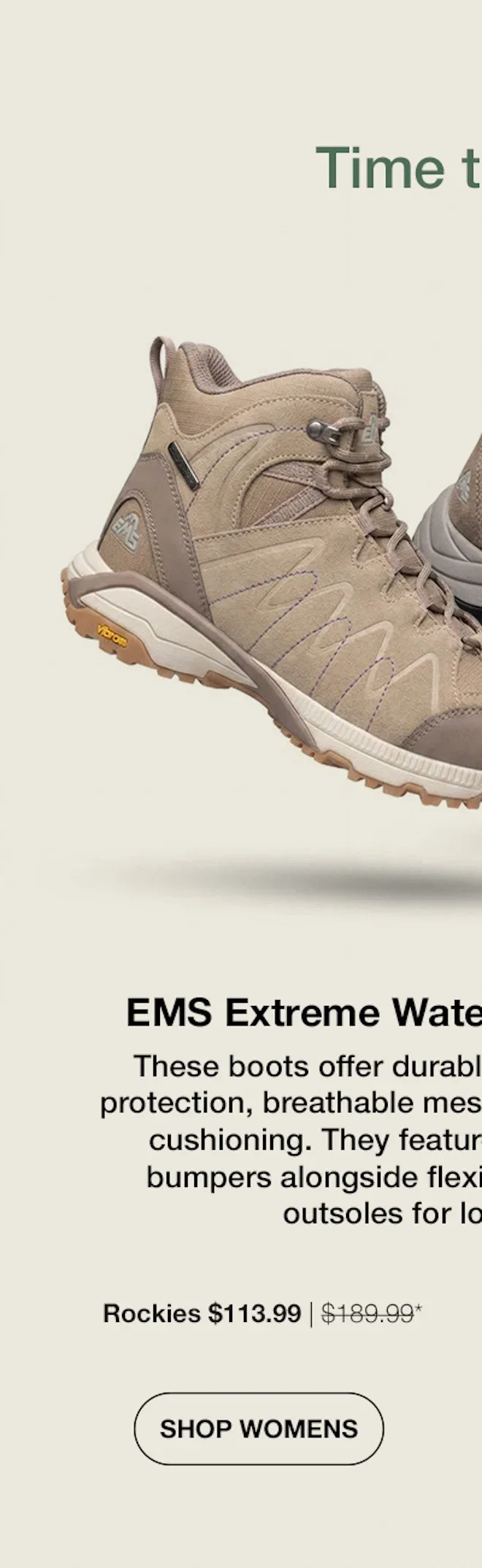 EMS Rockies Extreme Womens Waterproof Vibram Boots