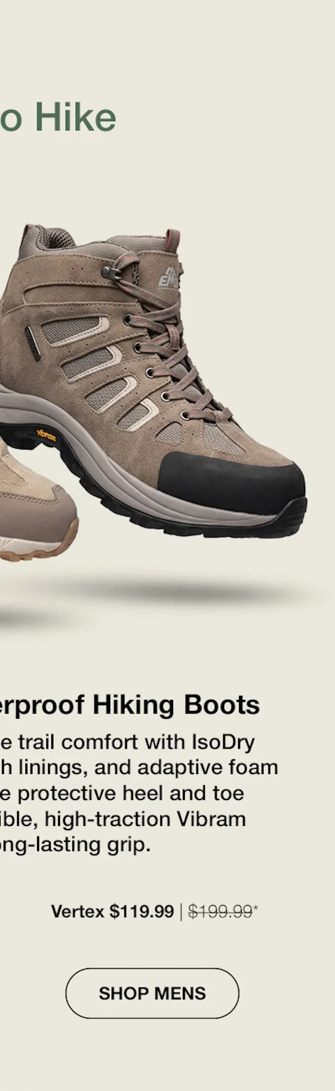 EMS Mens Vertex Extreme Vibram Waterproof Hiking Boots