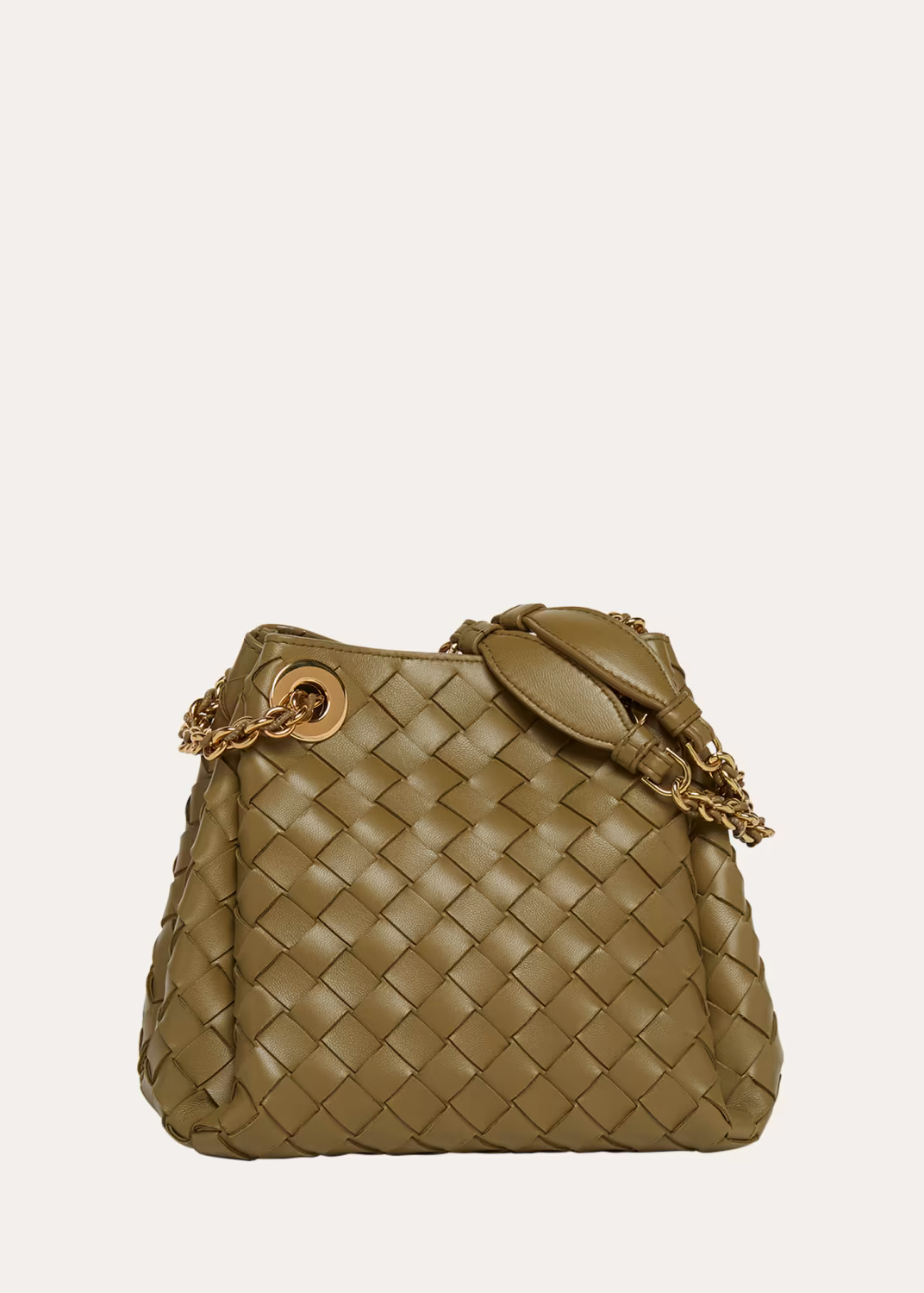 Small Parachute Leather Shoulder Bag