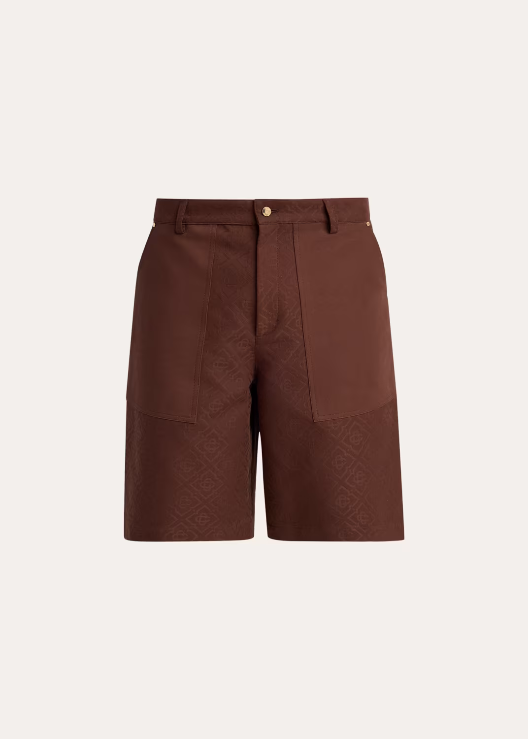Men's Monogram Cotton Canvas Shorts