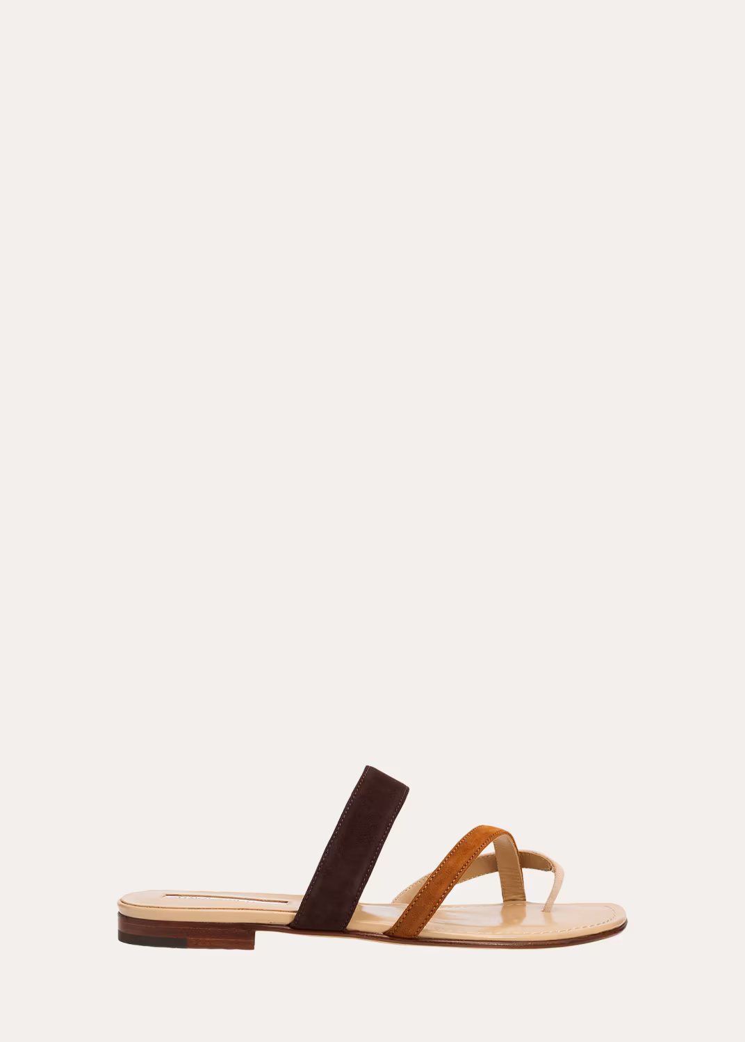 Susa Suede Crisscross Flat Sandals