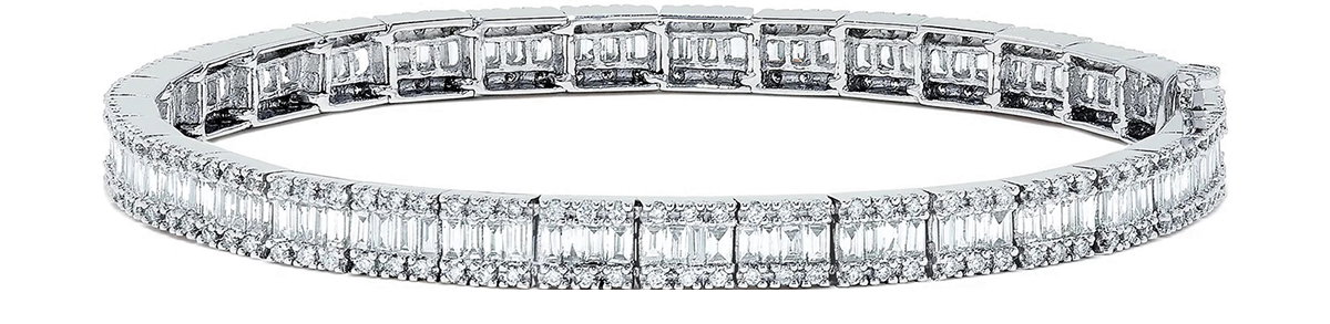 Classique 14K White Gold Diamond Tennis Bracelet 2.65 TCW