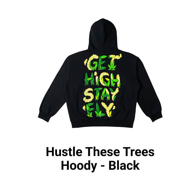 Hustle These Trees Hoody - Black