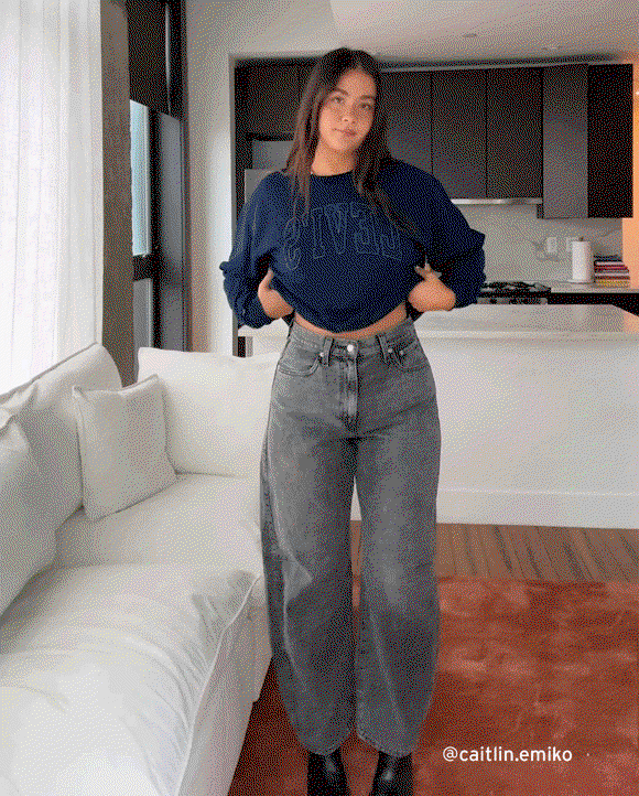CAITLIN IN THE CINCH BAGGY BARREL