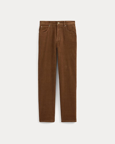Image | Stretch Corduroy Cigarette Pant | Toffee
