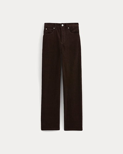 Image | Stretch Corduroy Cigarette Pant | Coffee Bean 