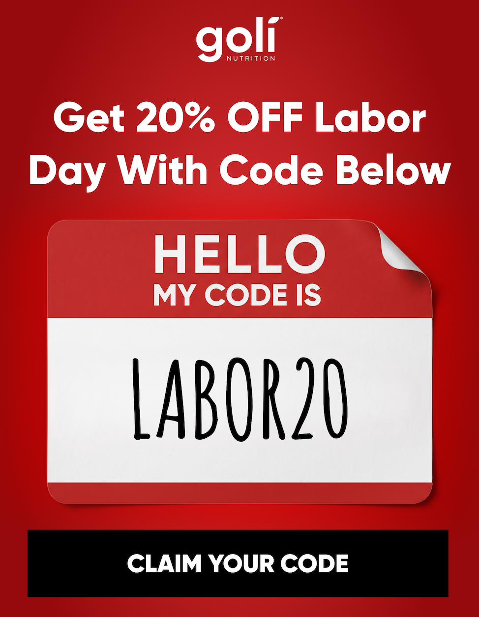 Get 20% OFF Labor Day With Code Below  LABOR20  CLAIM YOUR CODE