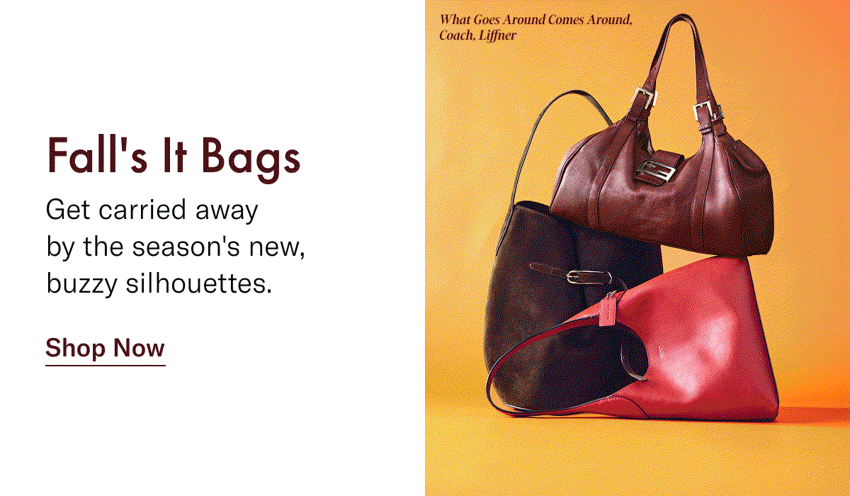 Fall's It Bags: Get carried away by the season's new buzzy silhouettes.