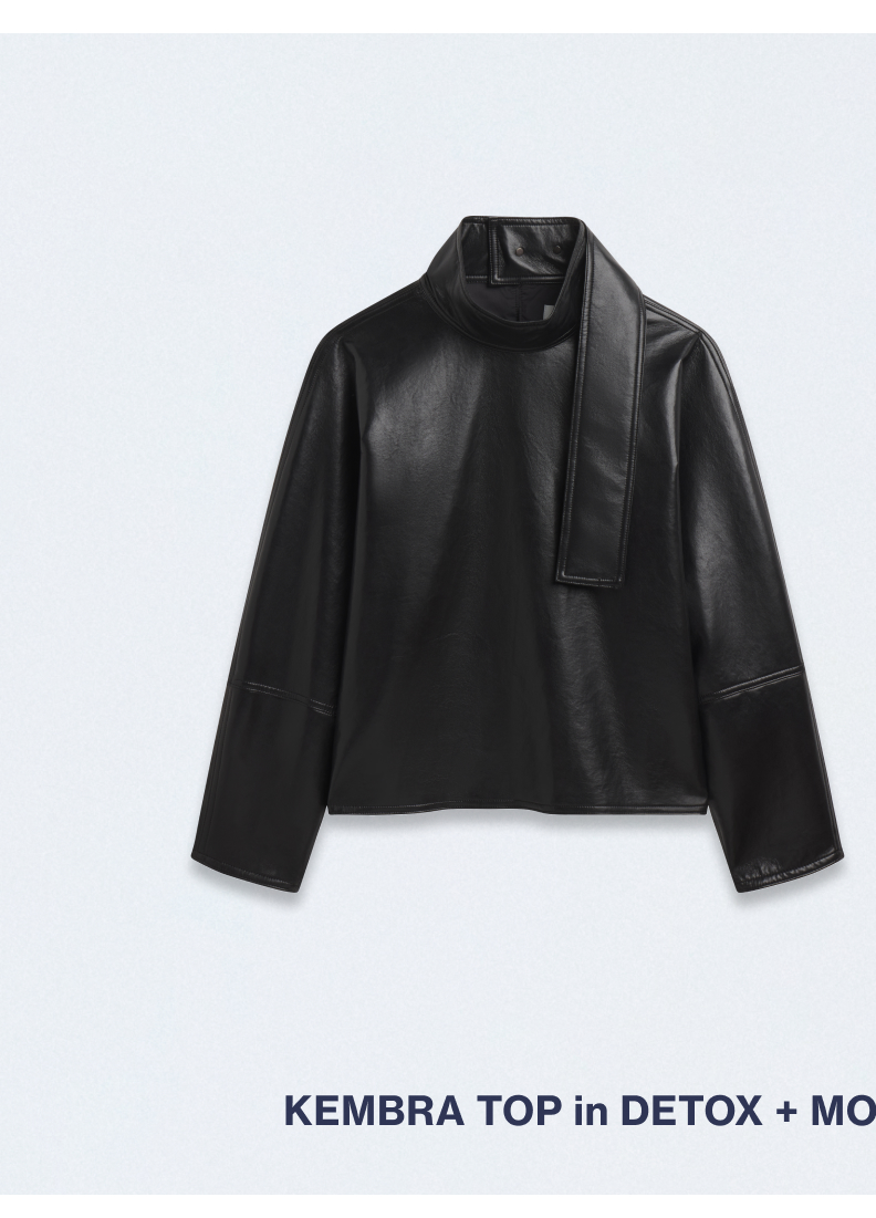 Kembra Top in Detox (Recycled Leather)