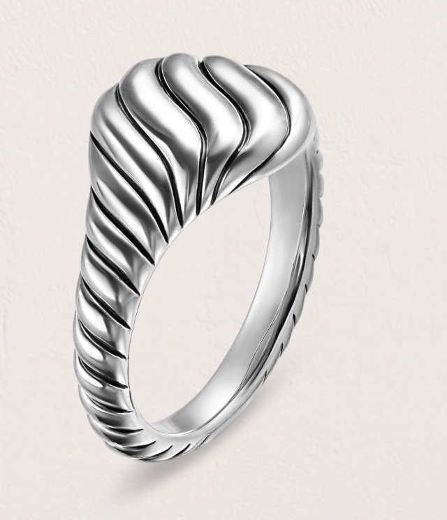 PDP_Sculpted Cable Pinky Ring Sterling Silver, 10mm