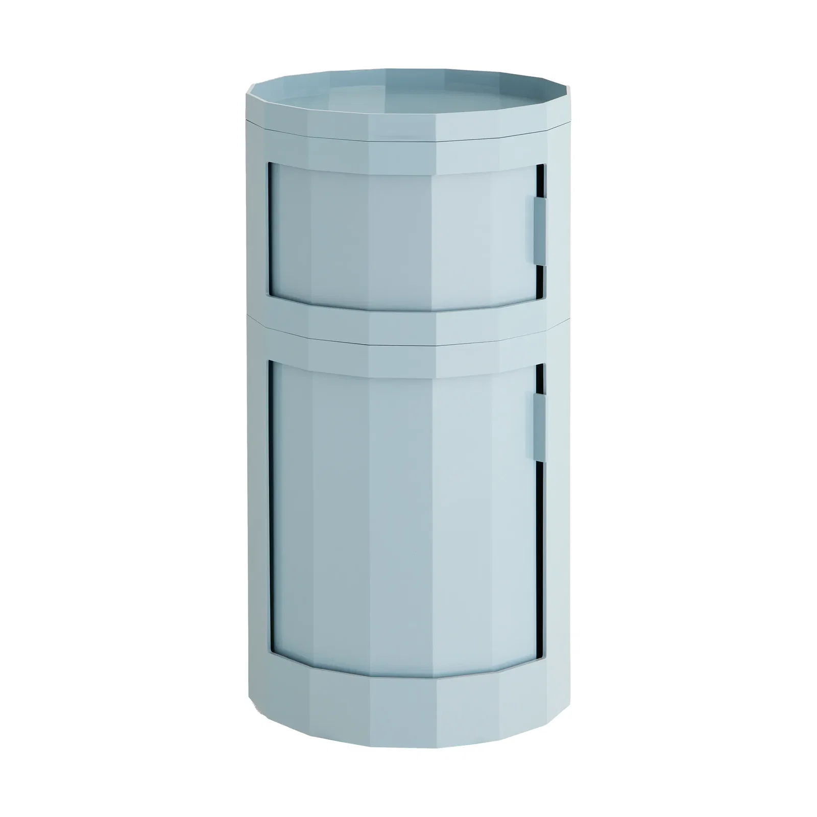 Facet Cabinet 110 side table Misty blue
