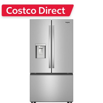 Whirlpool 30 cu. ft. French Door Refrigerator with Dual Ice Makers in Fingerprint Resistant Stainless Steel