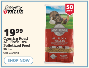 cr all flock 18% feed
