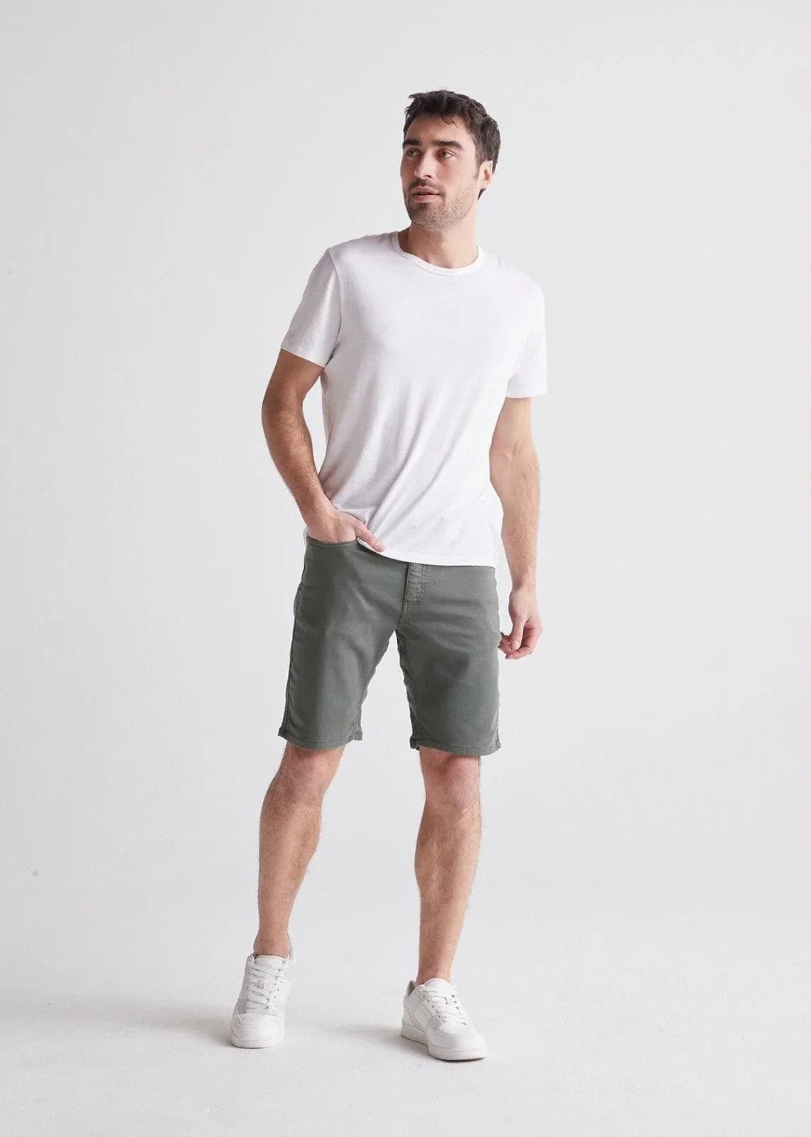 Image of No Sweat Short Slim - Gull