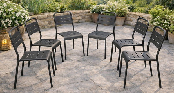 Lot de 2, 4 ou 6 chaises de jardin Kocoon, collection "Evora"
