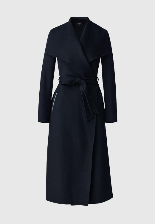 MAI Double-face wool wrap coat