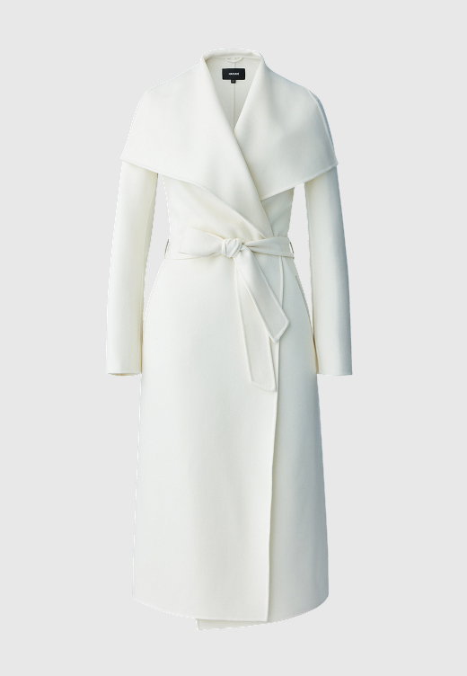 MAI Double-face wool wrap coat