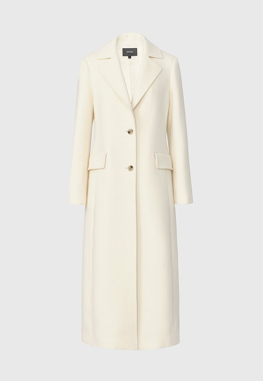 CORAZON Semi-fitted wool coat