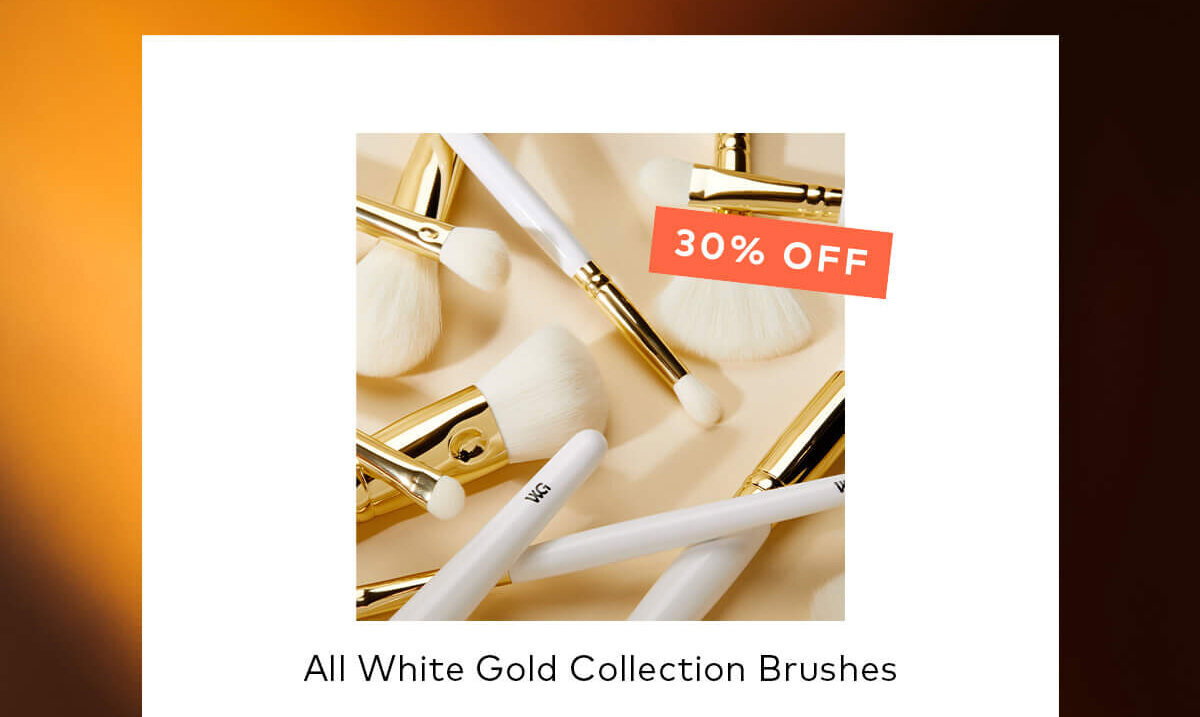 Get 30% off the Wayne Goss The White Gold Collection Brushes on Beautylish.com