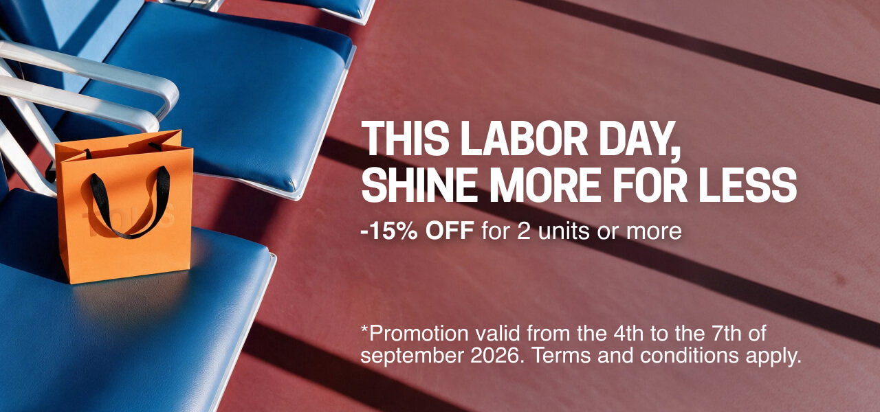 ESTE LABOR DAY, BRILLA MÁS POR MENOS  <b>-15% de descuento</b> por la compra de 2 unidades o más  *Promoción válida del 4 al 7 de septiembre de 2026. Aplican términos y condiciones.
