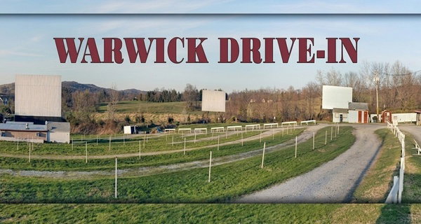 Double-Feature Drive-In Movie with Popcorn at Warwick Drive-In