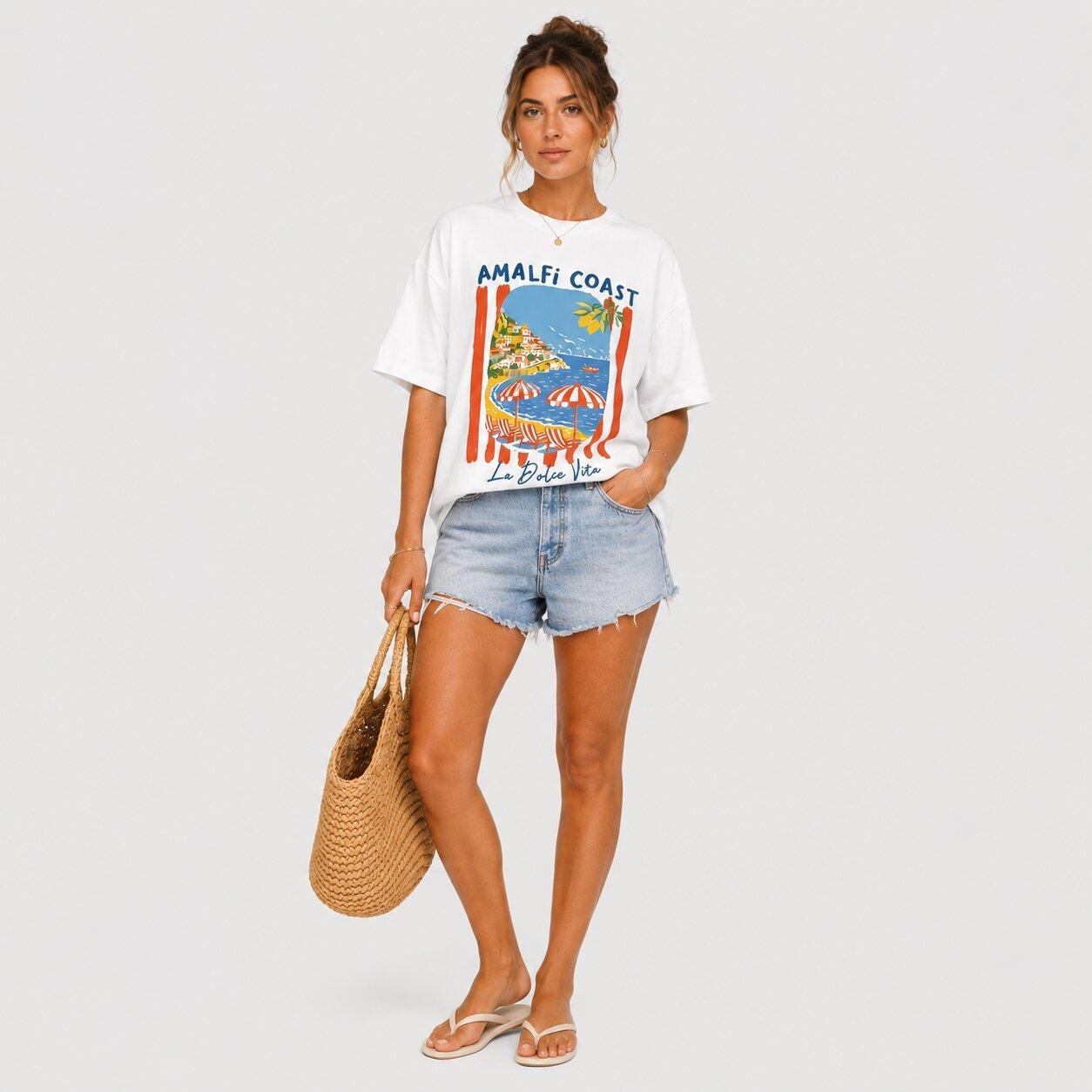 Womens Graphic Oversized T-Shirt