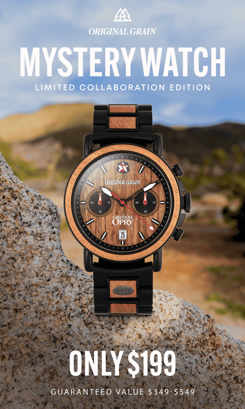 Original Grain's MYSTERY WATCH FLASH DEAL
