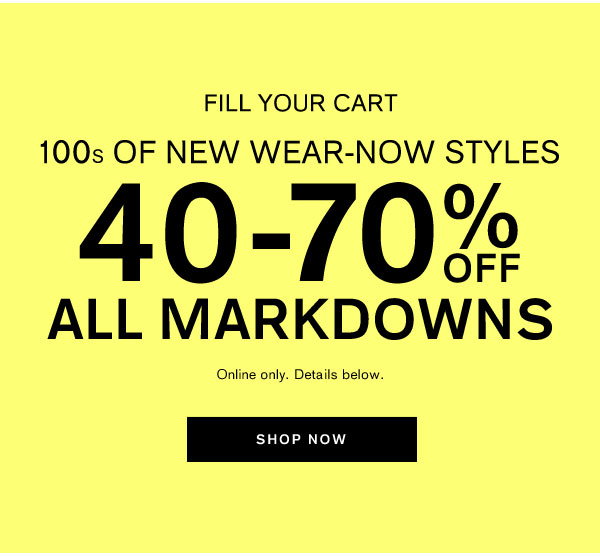 Shop Women's Markdowns