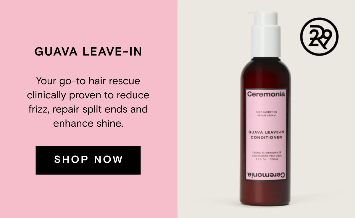 GUAVA LEAVE-IN Your go-to hair rescue clinically proven to reduce frizz, repair split ends and enhance shine. SHOP NOW