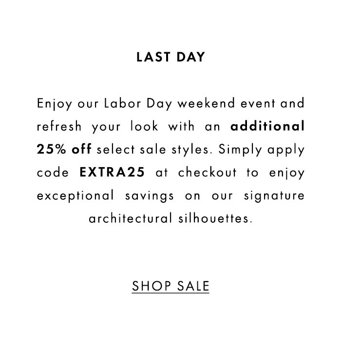 ADDIITONAL 25% OFF SALE