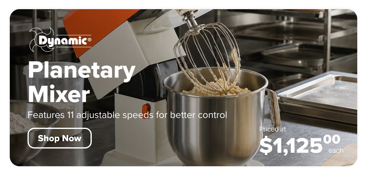 Dynamic PM001.1 LT7 8 qt Planetary Mixer - Countertop, 1/2 hp, 115v/1ph