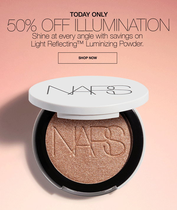 Today only: Shine at every angle with 50% off Light Reflecting™ Luminizing Powder.