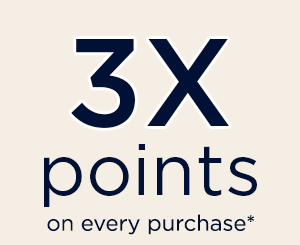 3x points on every purchase