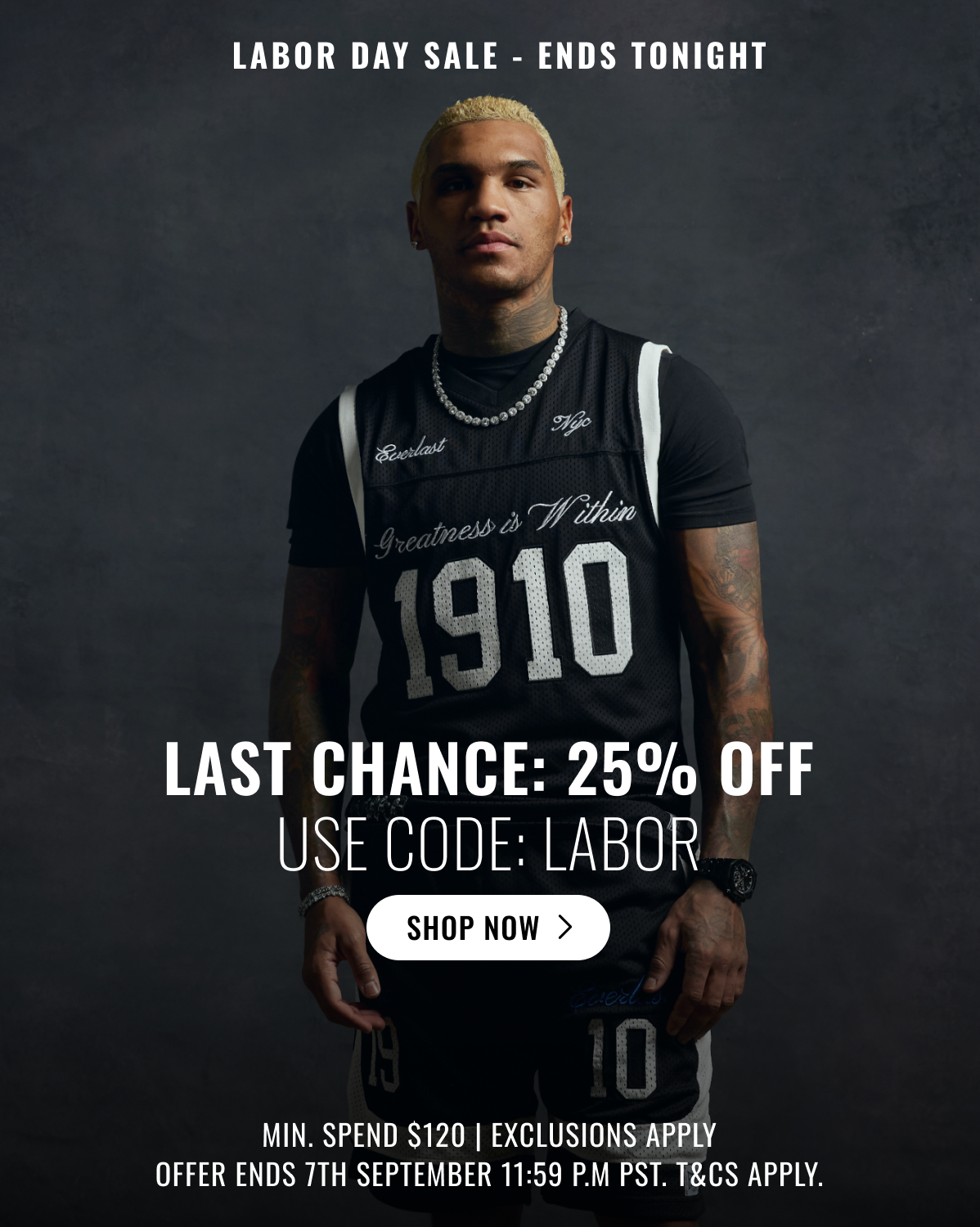Labor Day Sale Ends Tonight | Shop Now