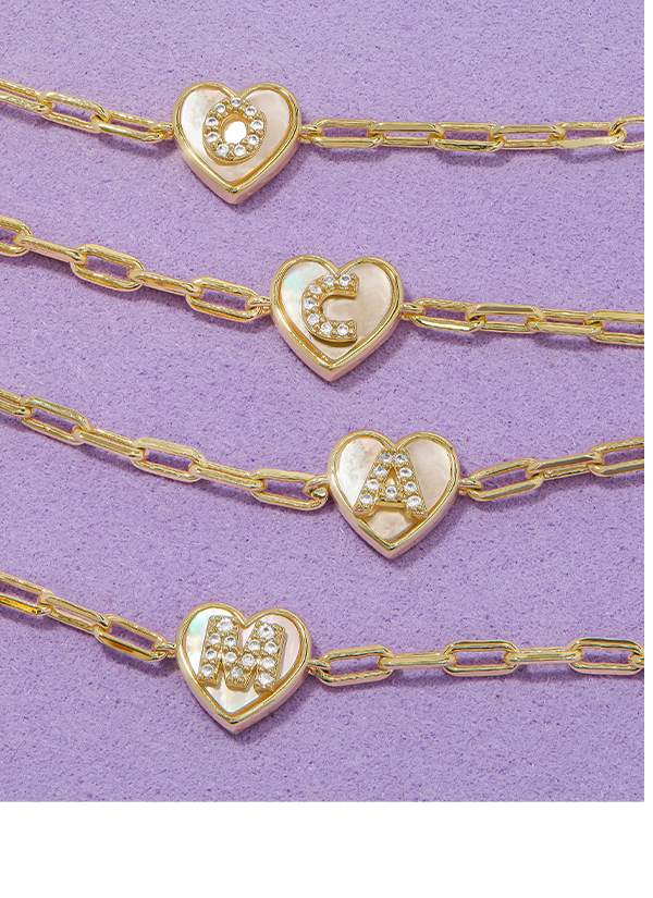 Love Letters Heart Bracelet